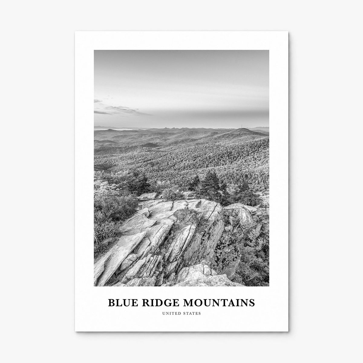 Blue Ridge Mountains Classic Poster, print only (unframed)