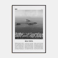 Boa Vista Poster None / 8x12 in Nbourhood Travel B&W Poster