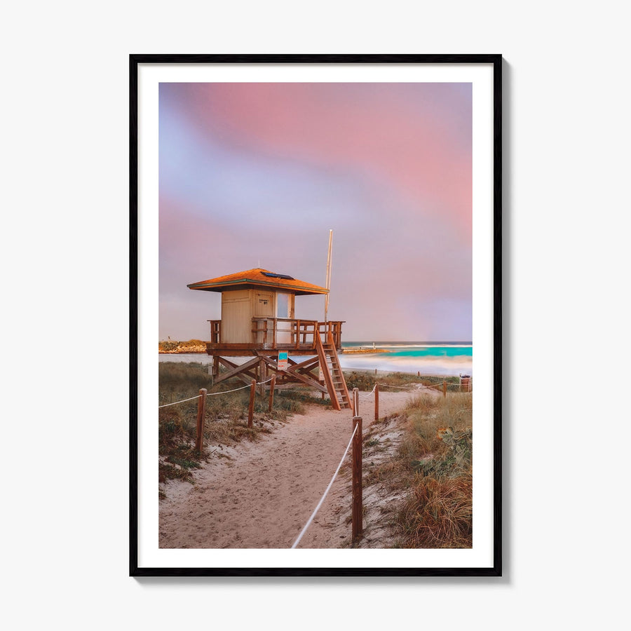 Boca Raton Photo Poster, framed poster mockup, white border