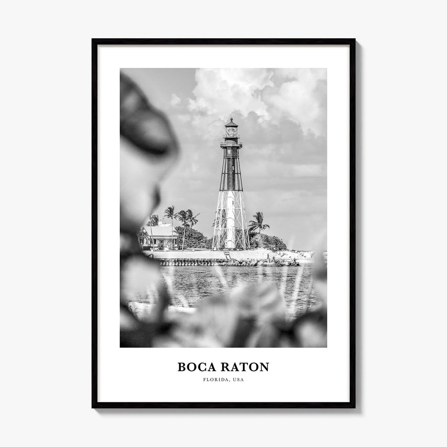 Boca Raton Classic No 1 Poster, framed poster mockup