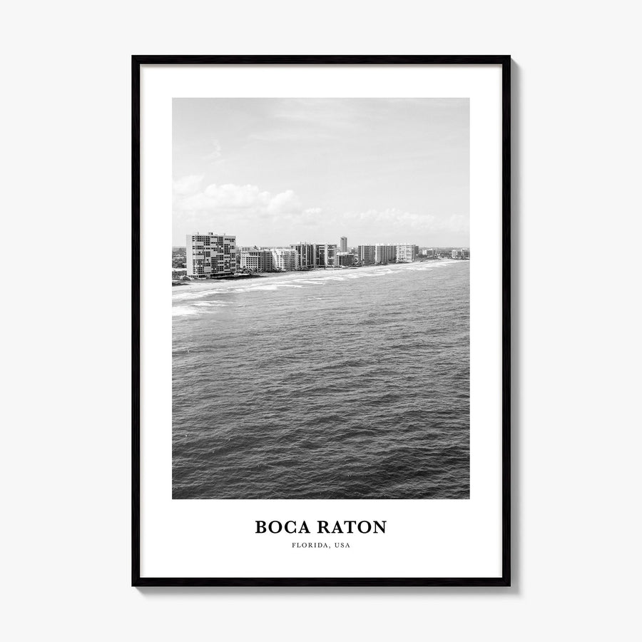 Boca Raton Classic No 2 Poster, framed poster mockup