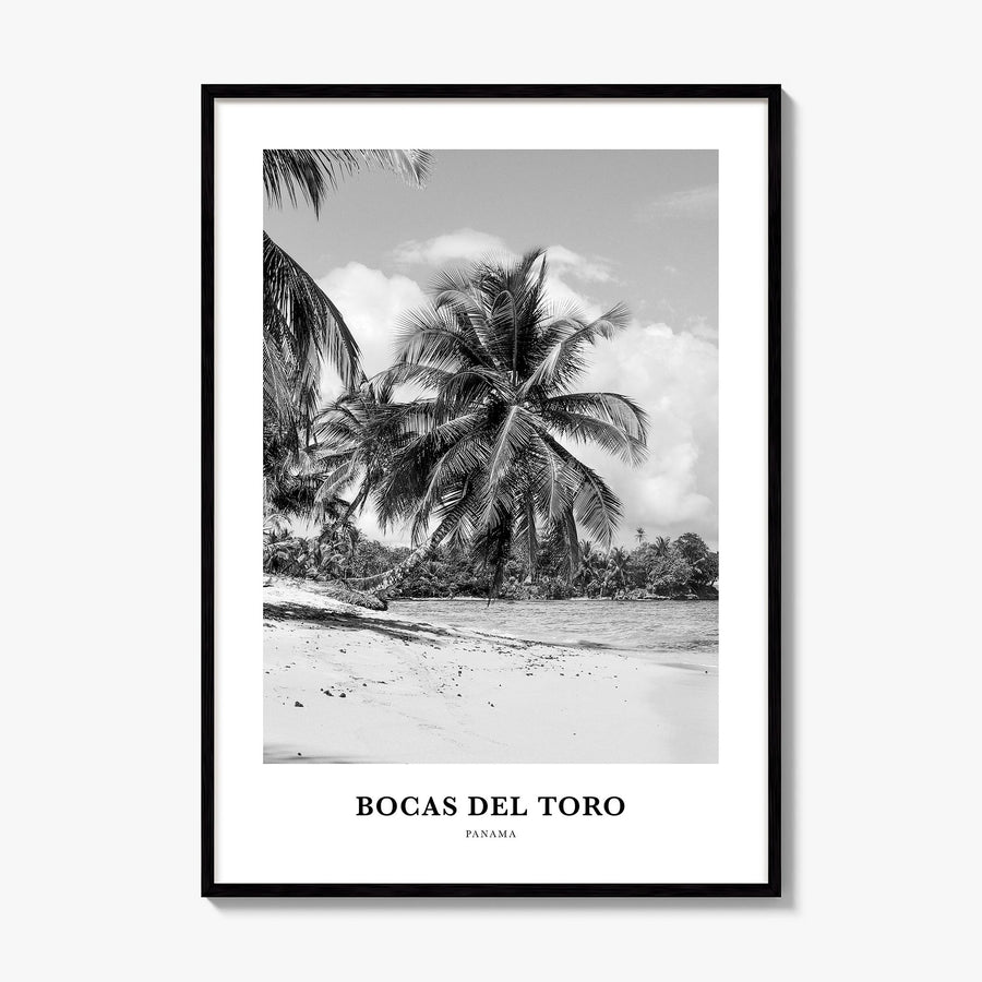 Bocas del Toro Classic Poster, framed poster mockup