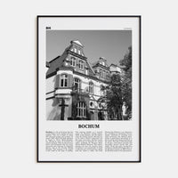 Bochum Poster None / 8x12 in Nbourhood Travel B&W Poster