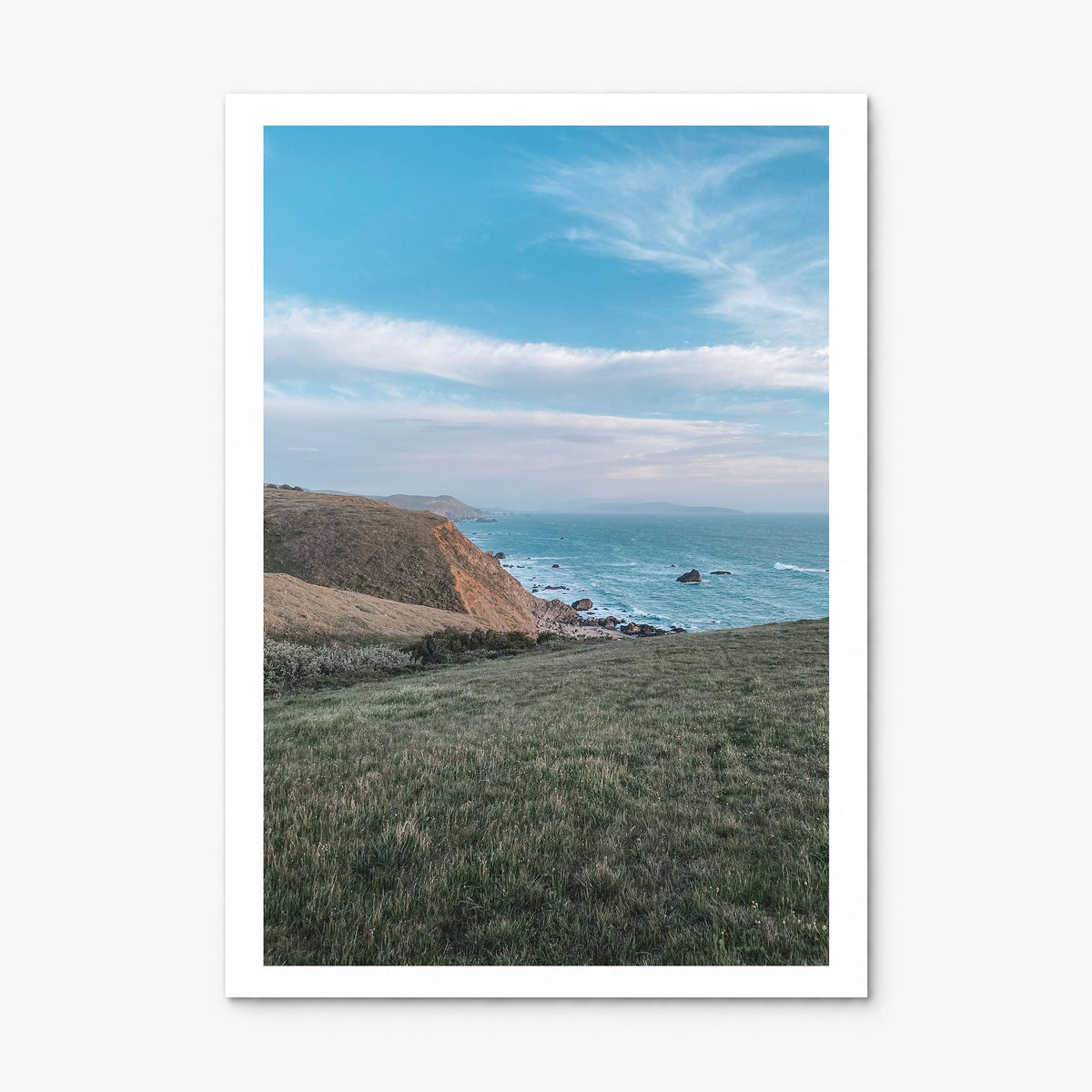 Bodega Bay Photo Poster, print only (unframed), white border