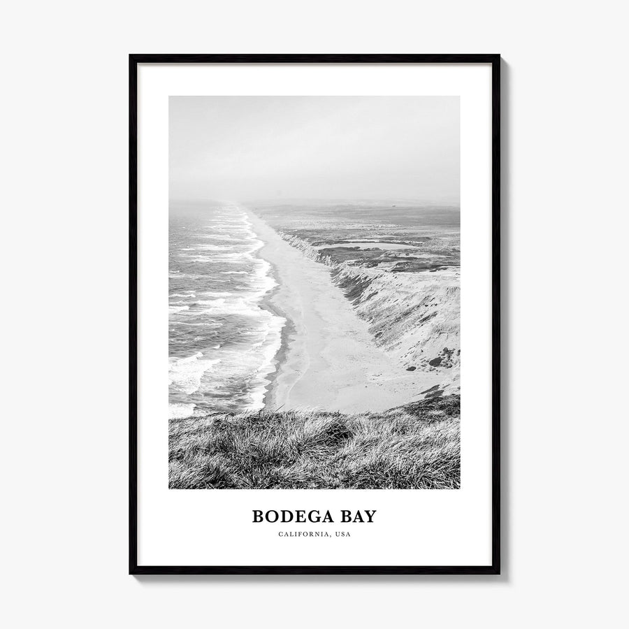 Bodega Bay Classic Poster, framed poster mockup