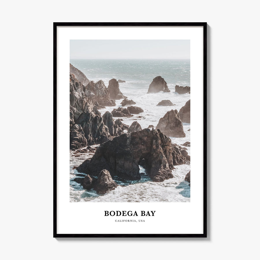 Bodega Bay Classic Poster, framed poster mockup