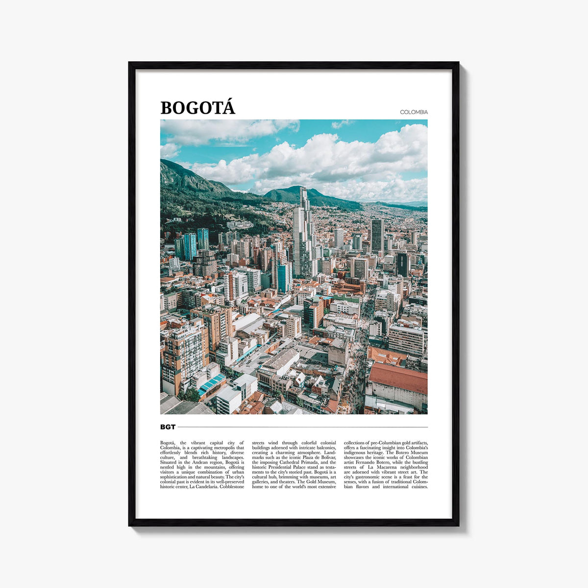 Bogotá Travel Poster