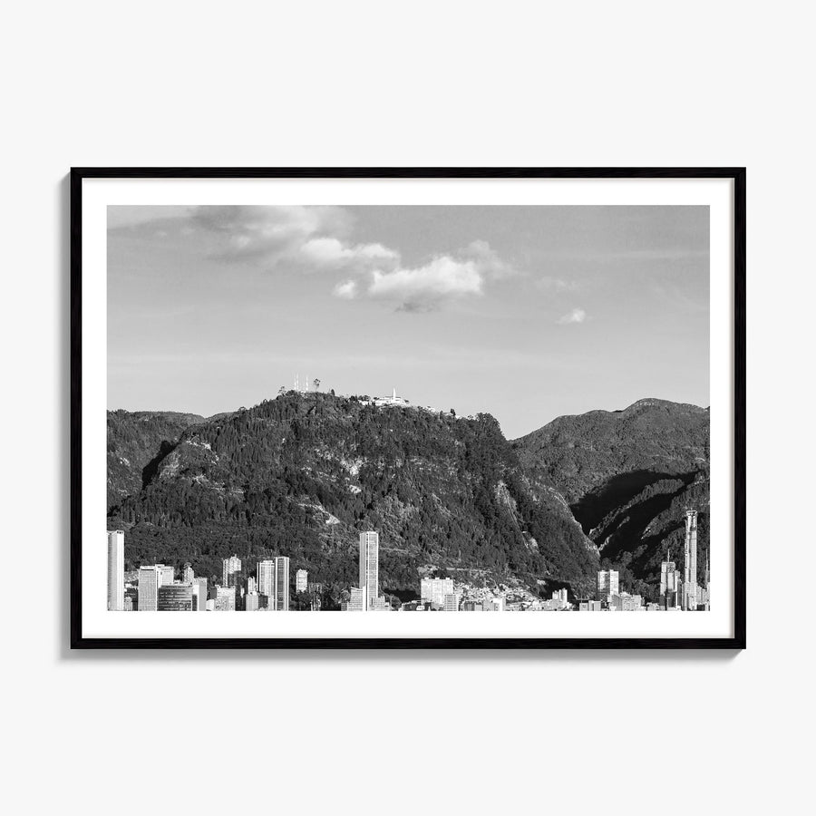 Bogotá Photo No 1 Poster, framed poster mockup, white border