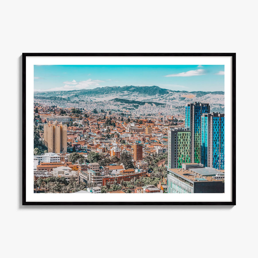 Bogotá Photo No 1 Poster, framed poster mockup, white border