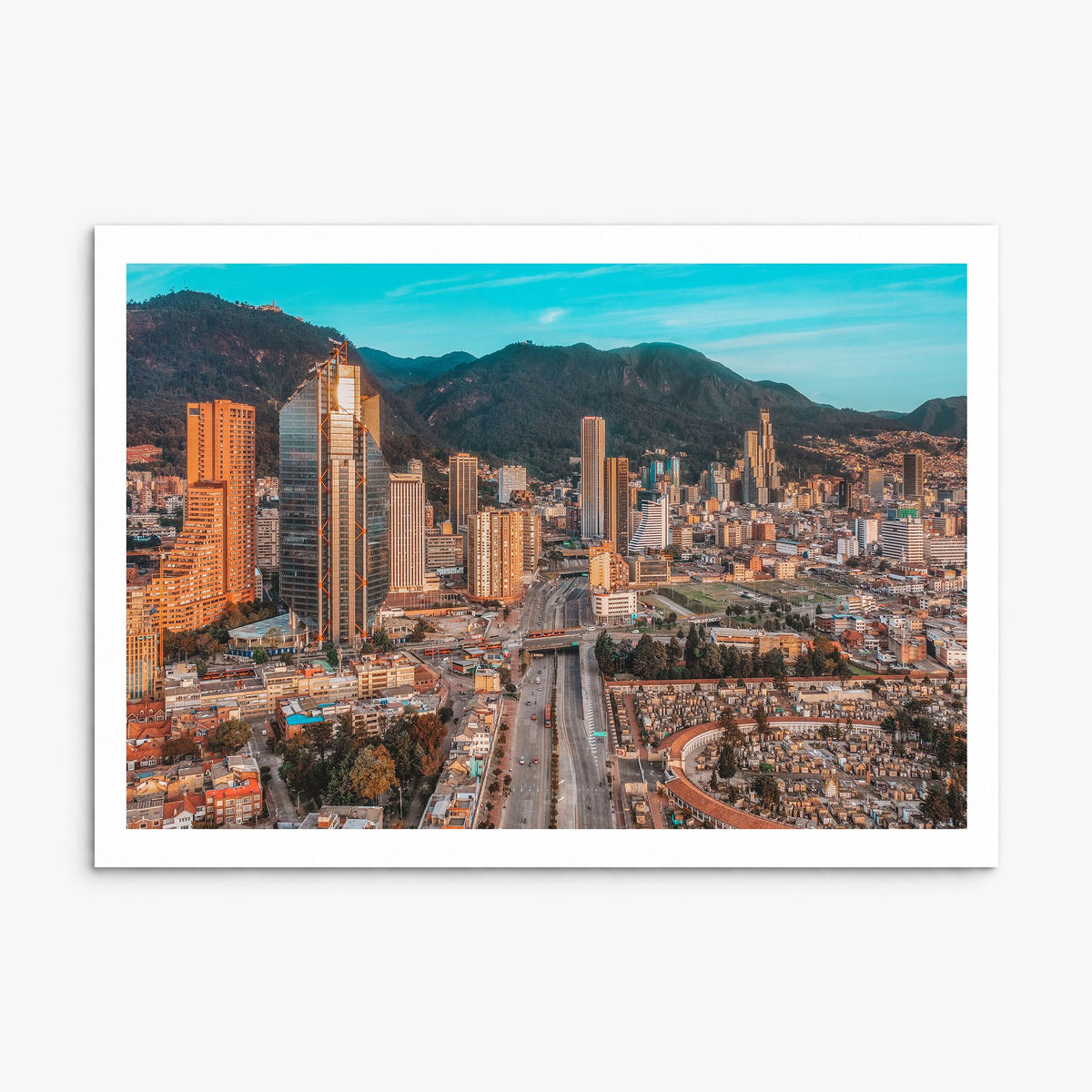 Bogotá Photo No 2 Poster, print only (unframed), white border