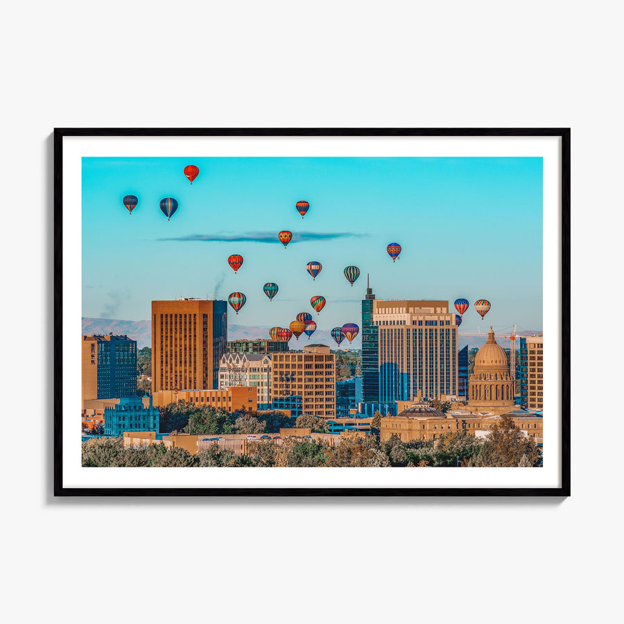 Boise Photo Poster, framed poster mockup, white border