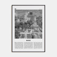 Boise No 2 Poster None / 8x12 in Nbourhood Travel B&W Poster