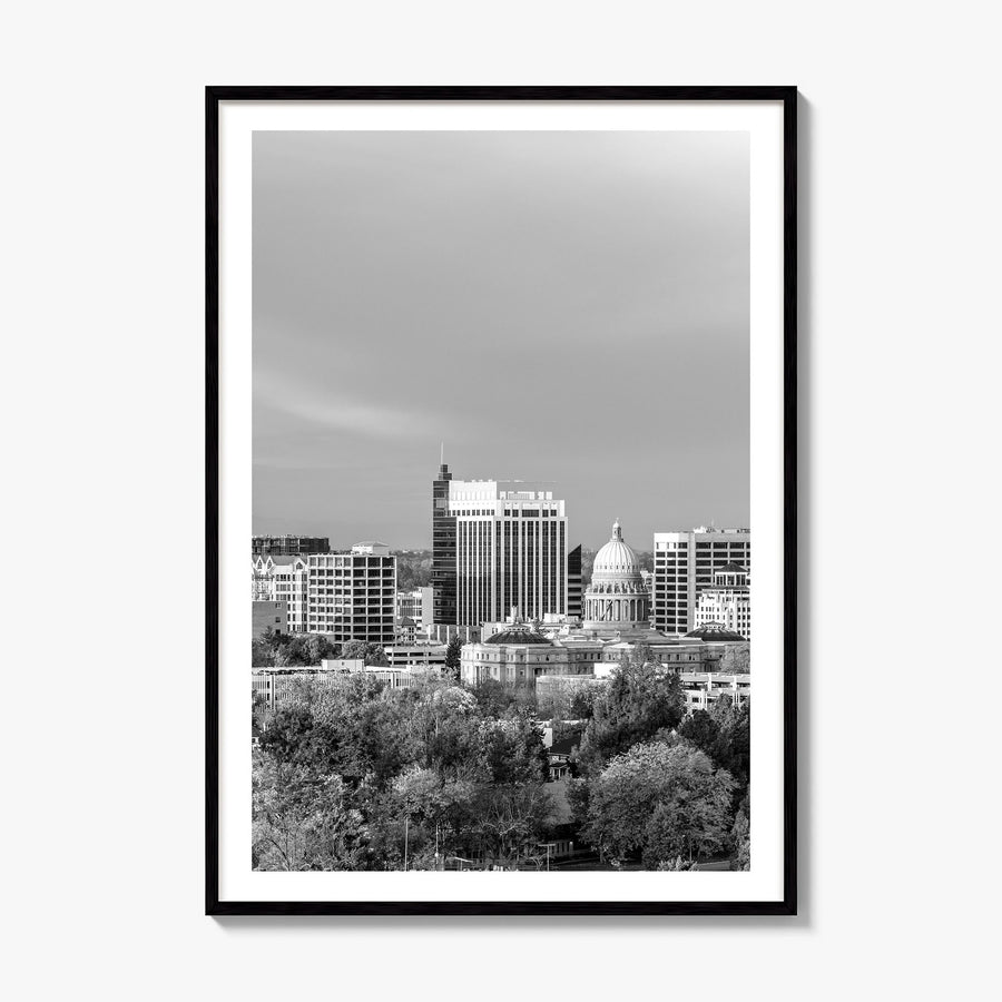 Boise Photo No 1 Poster, framed poster mockup, white border