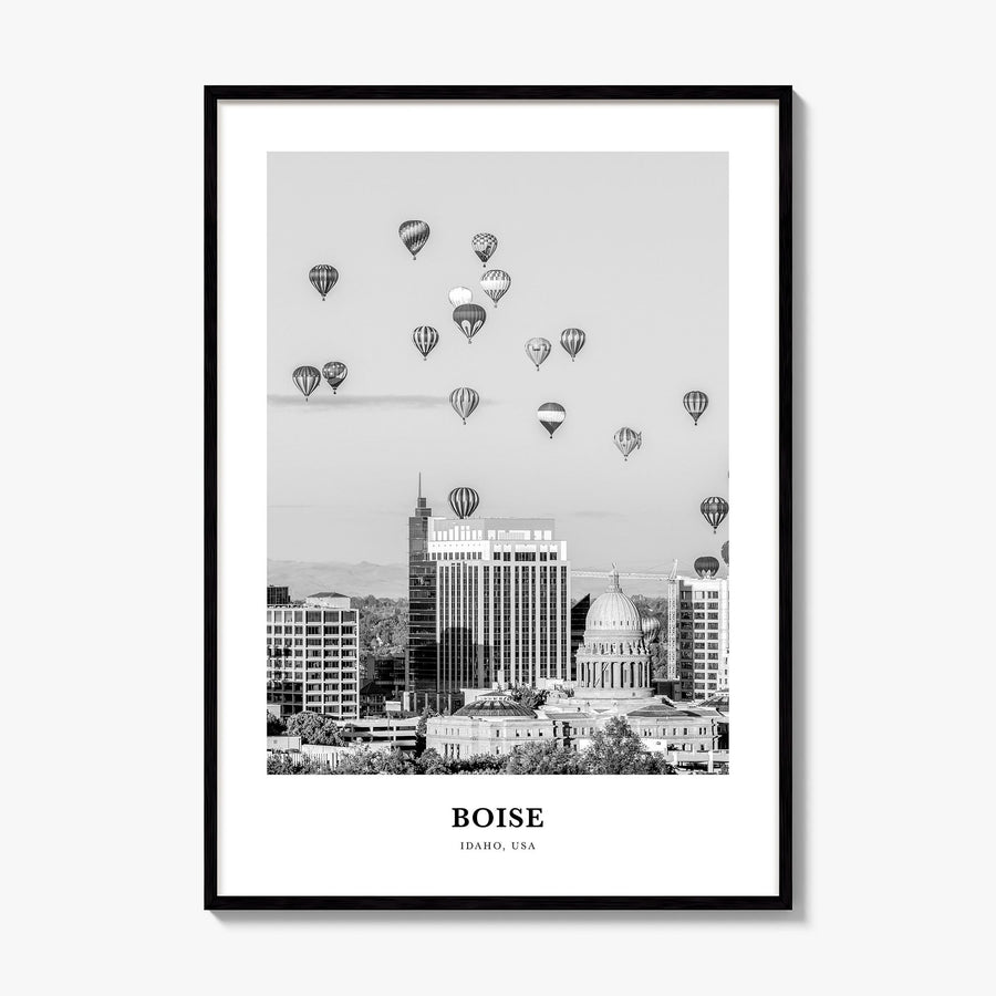 Boise Classic No 1 Poster, framed poster mockup