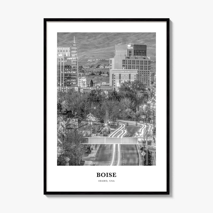 Boise Classic No 2 Poster, framed poster mockup