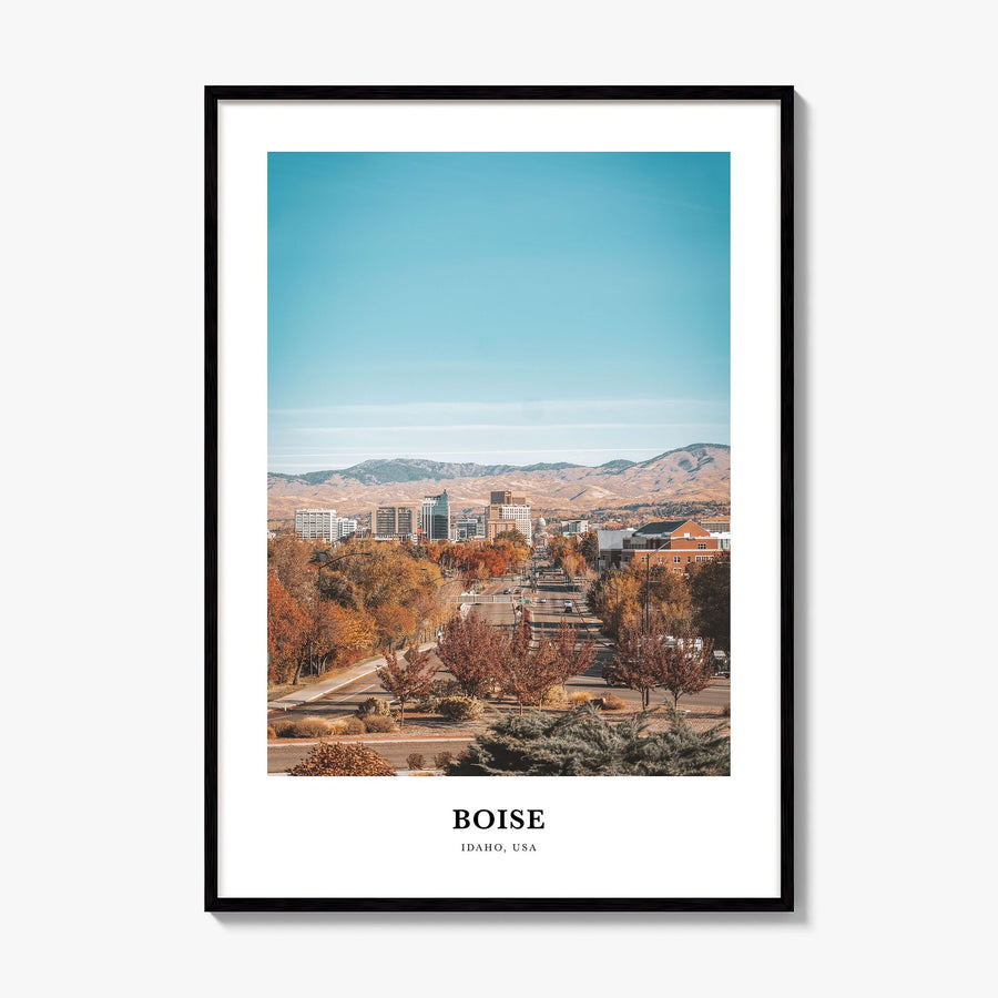 Boise Classic No 1 Poster, framed poster mockup