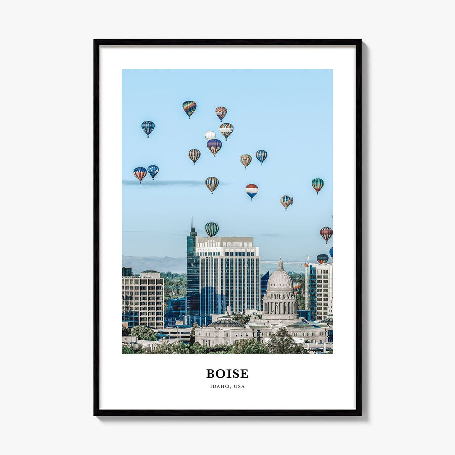 Boise Classic No 2 Poster, framed poster mockup