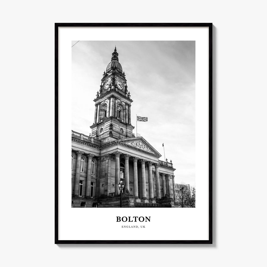 Bolton Classic Poster, framed poster mockup
