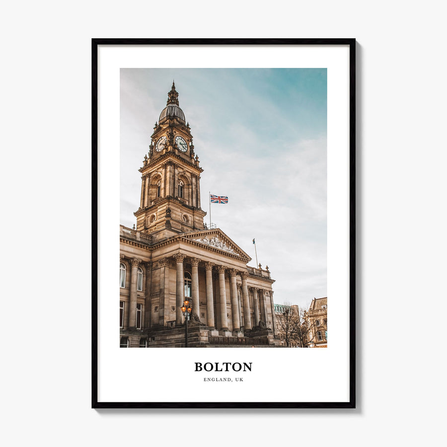 Bolton Classic Poster, framed poster mockup