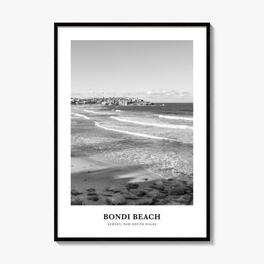 Bondi Beach Classic No 2 Poster, framed poster mockup