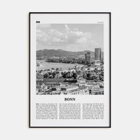 Bonn Poster None / 8x12 in Nbourhood Travel B&W Poster