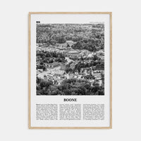 Boone No 1 Poster Natural Wood / 8x12 in Nbourhood Travel B&W Poster