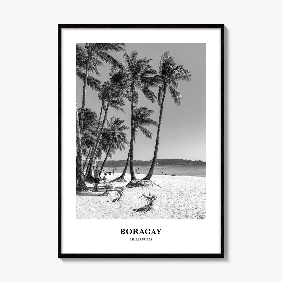 Boracay Classic Poster, framed poster mockup