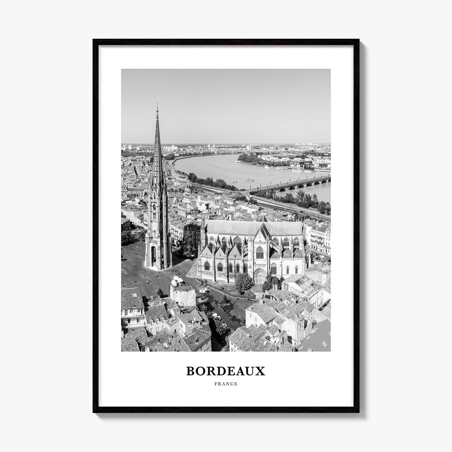 Bordeaux Classic No 2 Poster, framed poster mockup