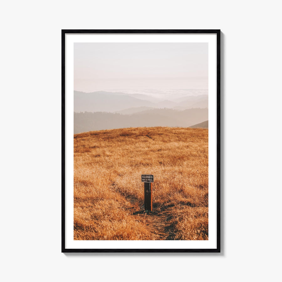 Borel Hill colorful photo poster of California, USA – vertical wall art, unframed print shown in interior mockup