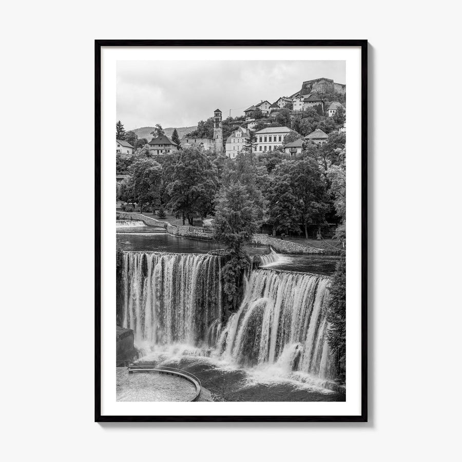 Bosnia and Herzegovina Photo Poster, framed poster mockup, white border