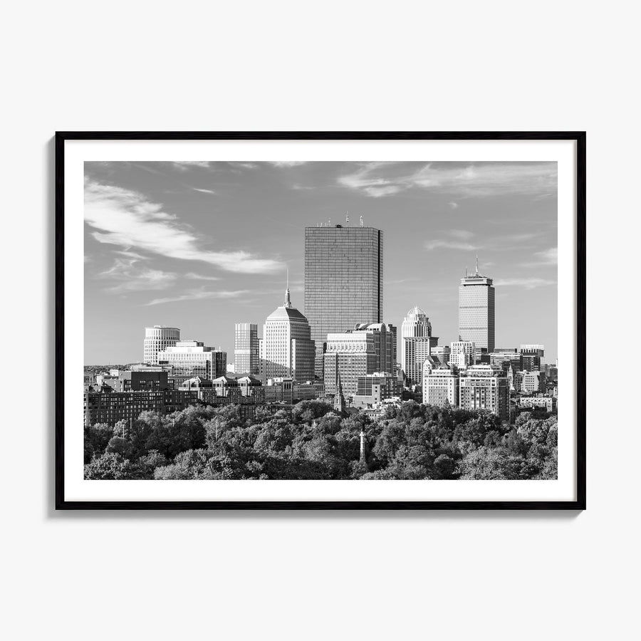 Boston Photo No 1 Poster, framed poster mockup, white border