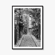 Boston no. 3 black & white photo poster of Massachusetts, USA – vertical wall art, unframed print shown in interior mockup