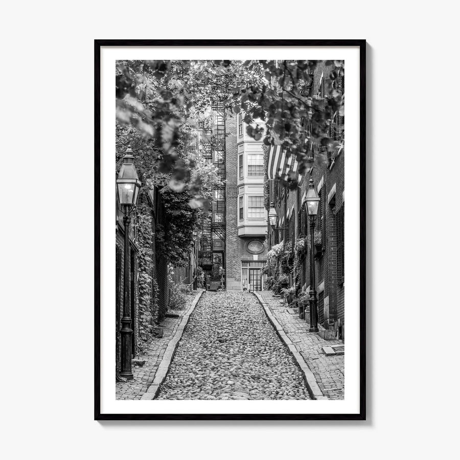 Boston Photo No 3 Poster, framed poster mockup, white border