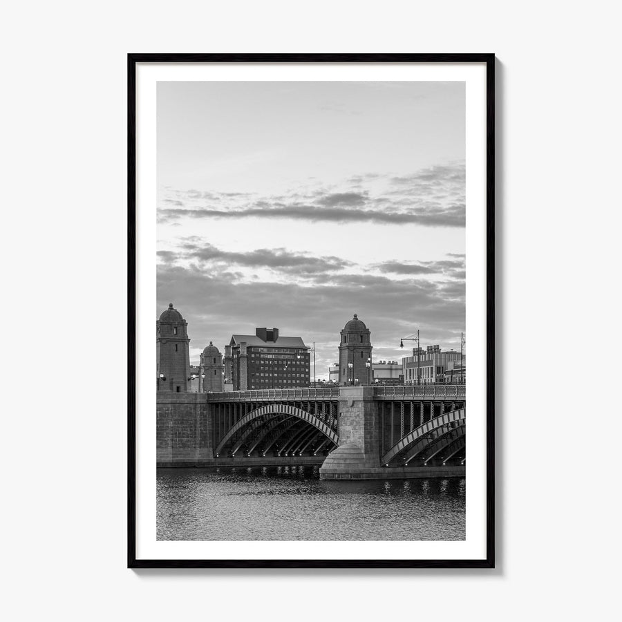 Boston Photo No 4 Poster, framed poster mockup, white border