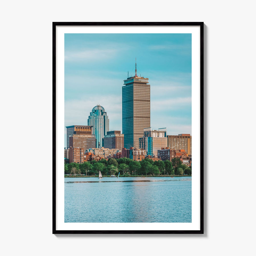 Boston Photo No 2 Poster, framed poster mockup, white border