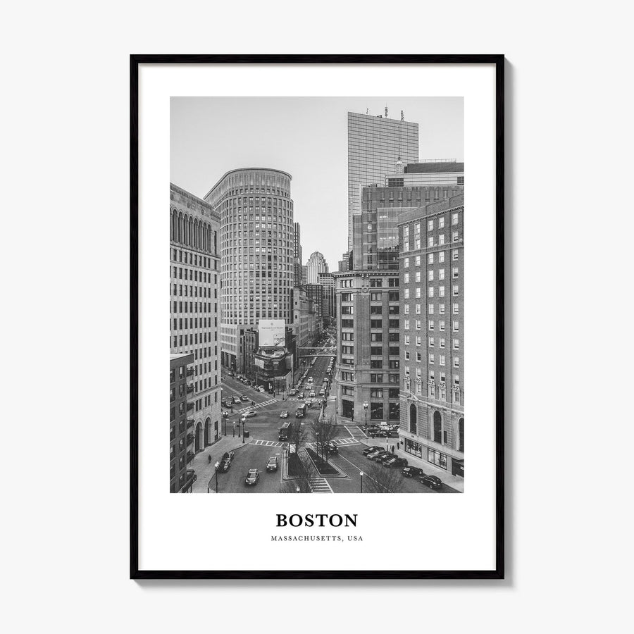 Boston Classic No 1 Poster, framed poster mockup