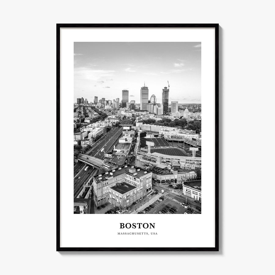 Boston Classic No 3 Poster, framed poster mockup