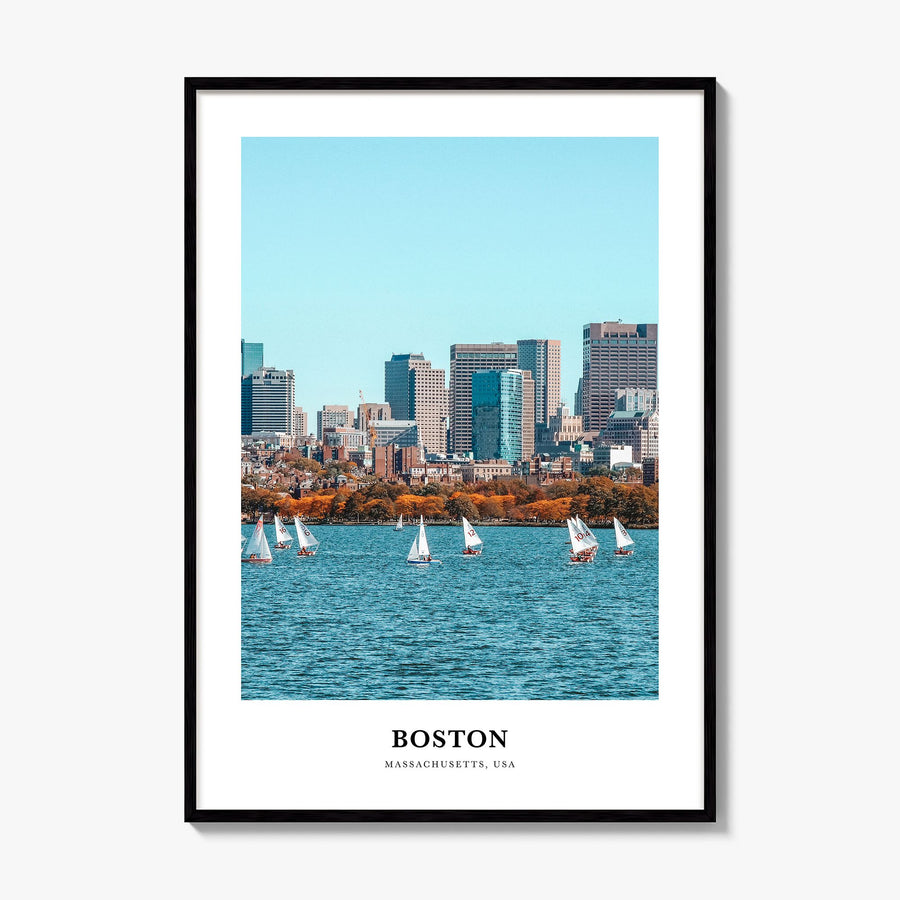 Boston Classic No 1 Poster, framed poster mockup
