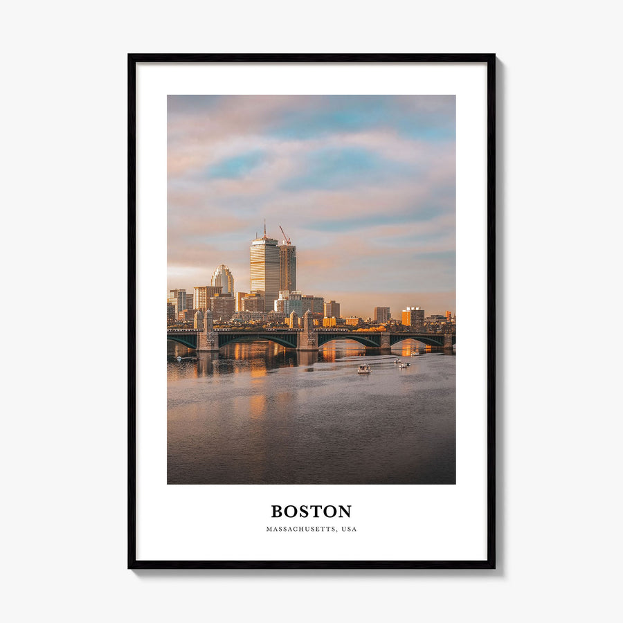 Boston Classic No 2 Poster, framed poster mockup