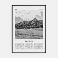 Boulder No 1 Poster None / 8x12 in Nbourhood Travel B&W Poster