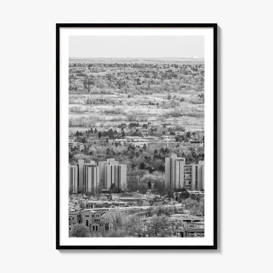 Boulder Photo No 1 Poster, framed poster mockup, white border