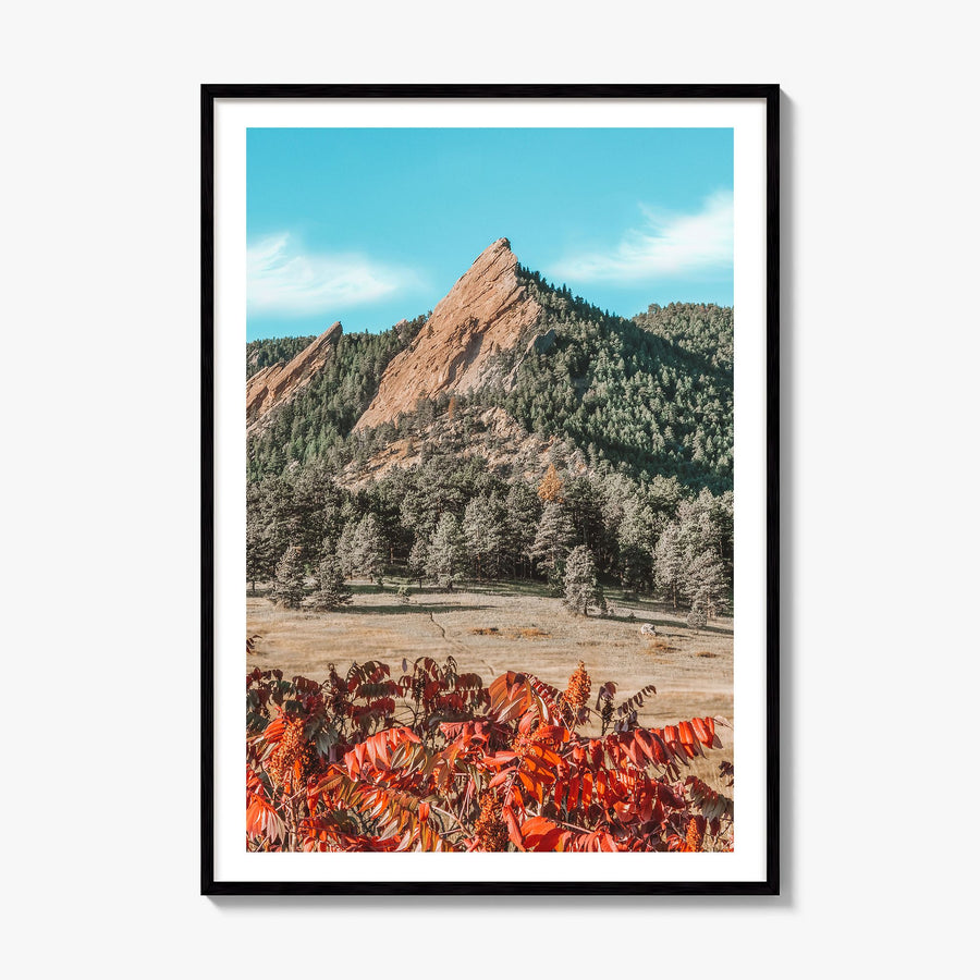 Boulder Photo No 1 Poster, framed poster mockup, white border