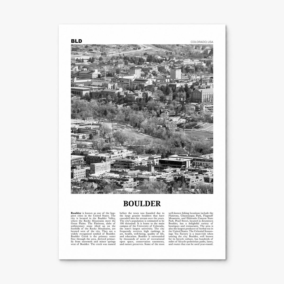 Boulder Newspaper No 2 Poster, print only (unframed)