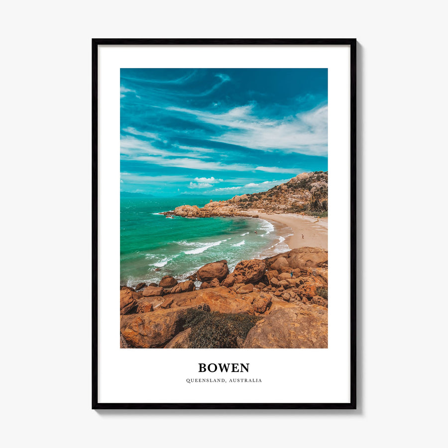 Bowen Classic Poster, framed poster mockup