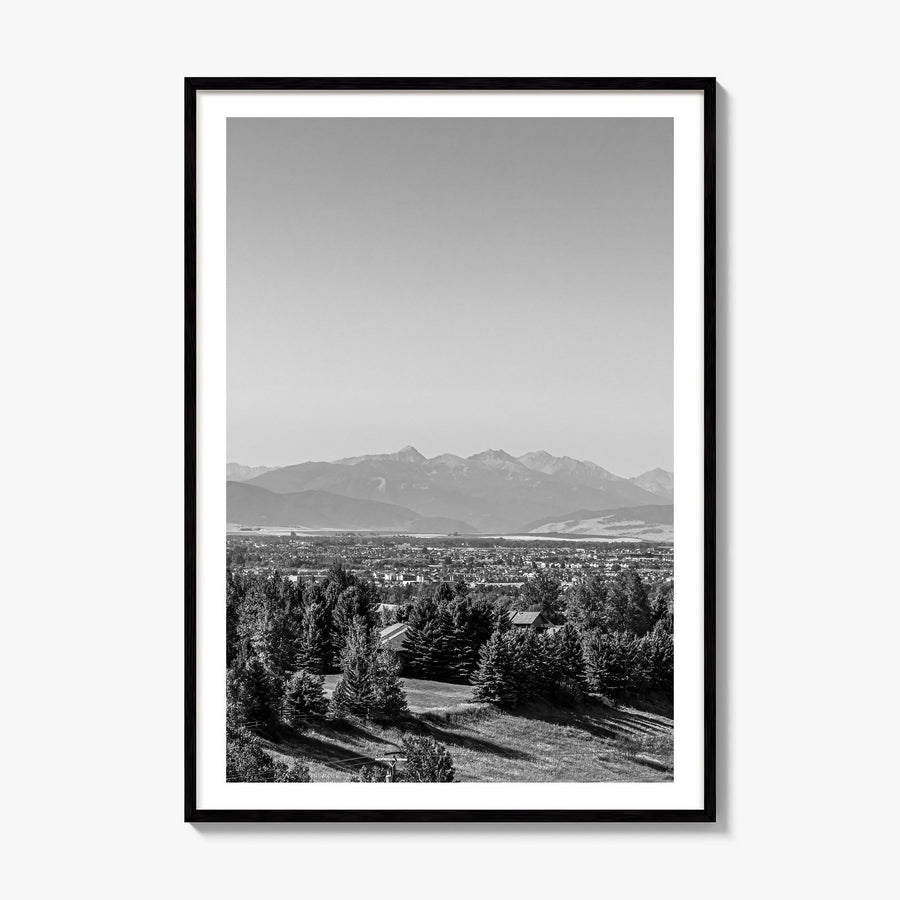 Bozeman Photo Poster, framed poster mockup, white border