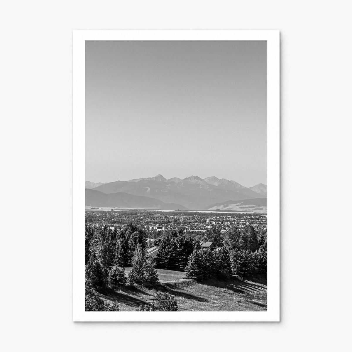 Bozeman Photo Poster, print only (unframed), white border