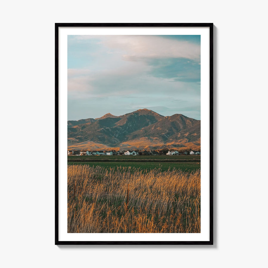 Bozeman Photo Poster, framed poster mockup, white border