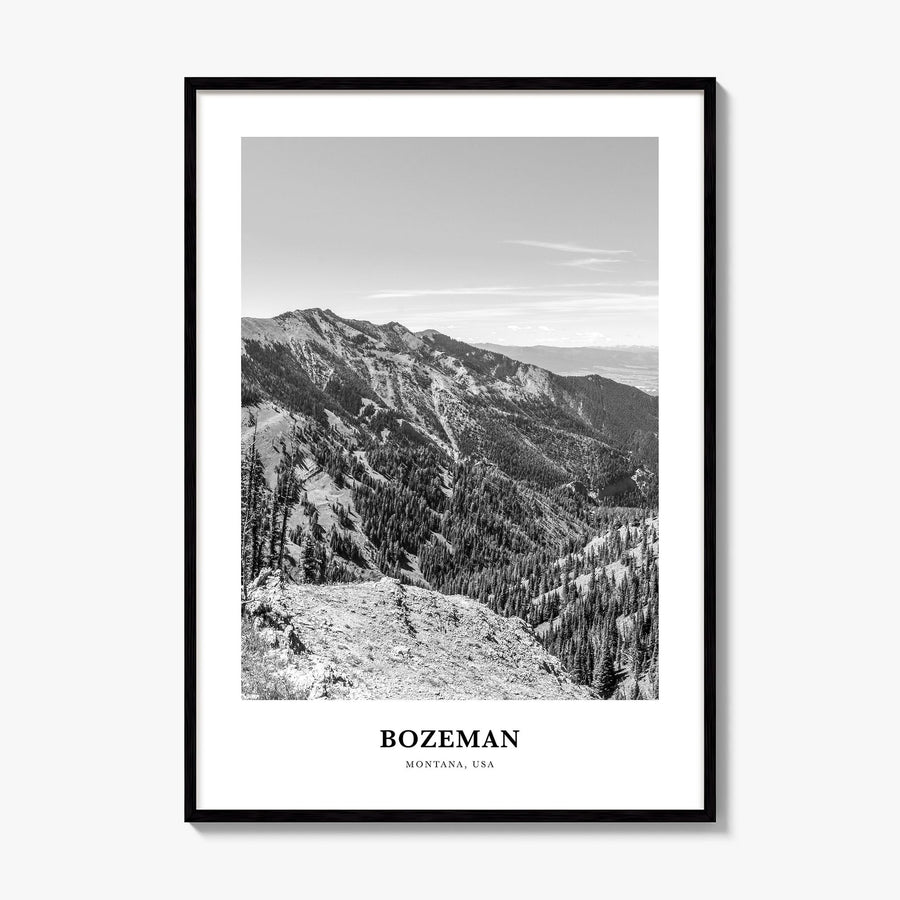 Bozeman Classic Poster, framed poster mockup