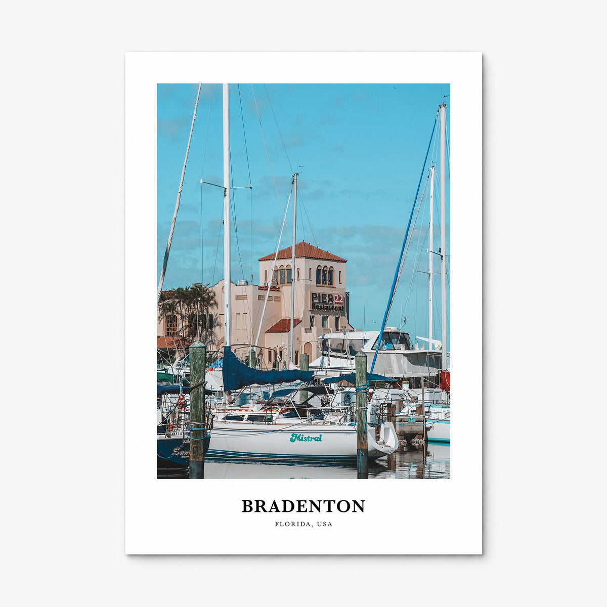 Bradenton Classic Poster, print only (unframed)