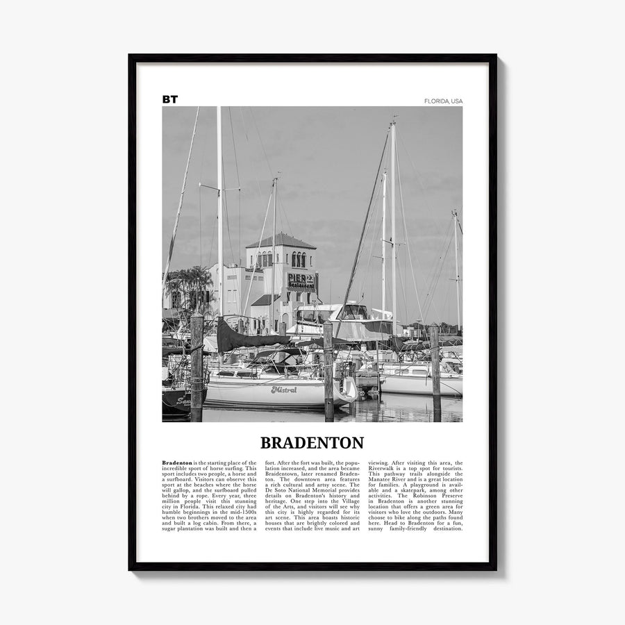 Bradenton Newspaper Poster, framed poster mockup
